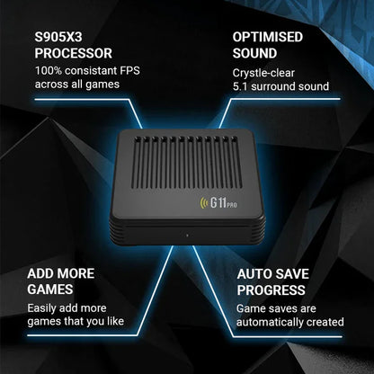 G11 PRO 256GB Built-in Retro 60000+ Games Player 2.4G Wireless Controller 2025 4K HD Home Video Game Console G11 Pro TV GAME BOX