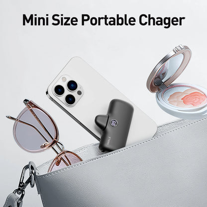 Two-piece Set Clearance Sale Kylie Jenner Mini Power Bank 18W PD Fast Charging Portable Charger With Built-in Iphone Plug