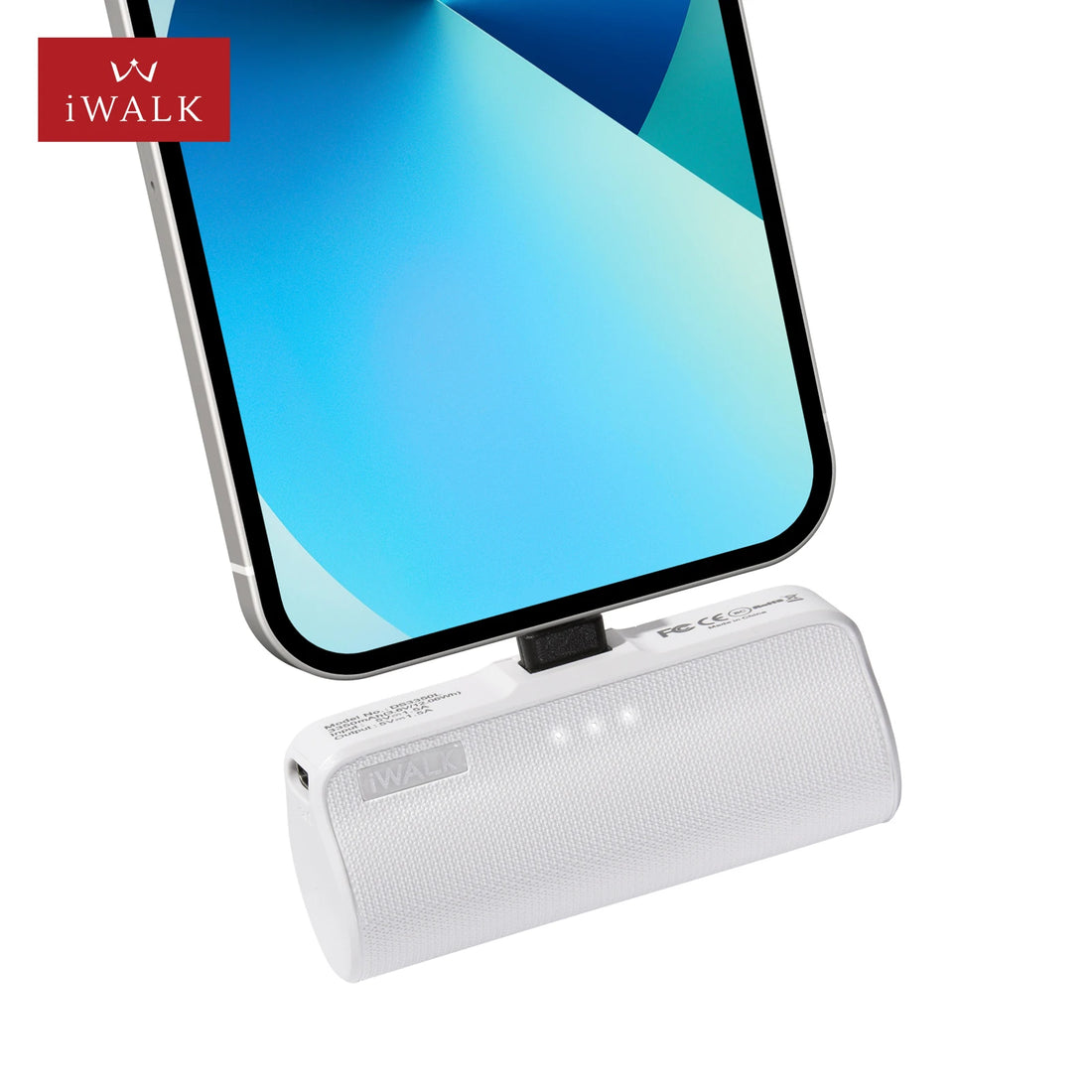 Local US Stock Unique Mini Power Bank 3350mAh Fast Charging Lipstick Size Phone Portable Charger  with Built-in Type C Plug