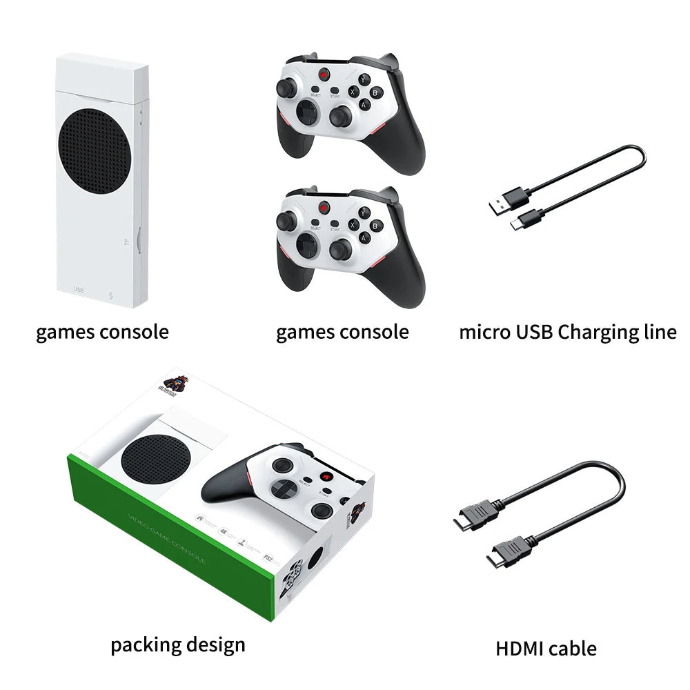M88 Retro Game Stick 4K Large 3D Games 128GB Wireless Controller Classic HD TV Family Party M88 Video Gaming Console for PS2