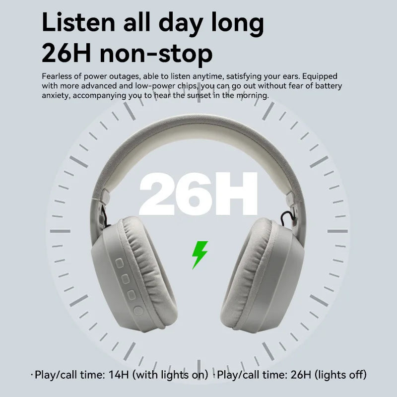 Over-Ear Gaming Earphones B500 Wireless Headphone 40mm Drivers Foldable Waterproof Sports Headset With Mic for Laptop Phone