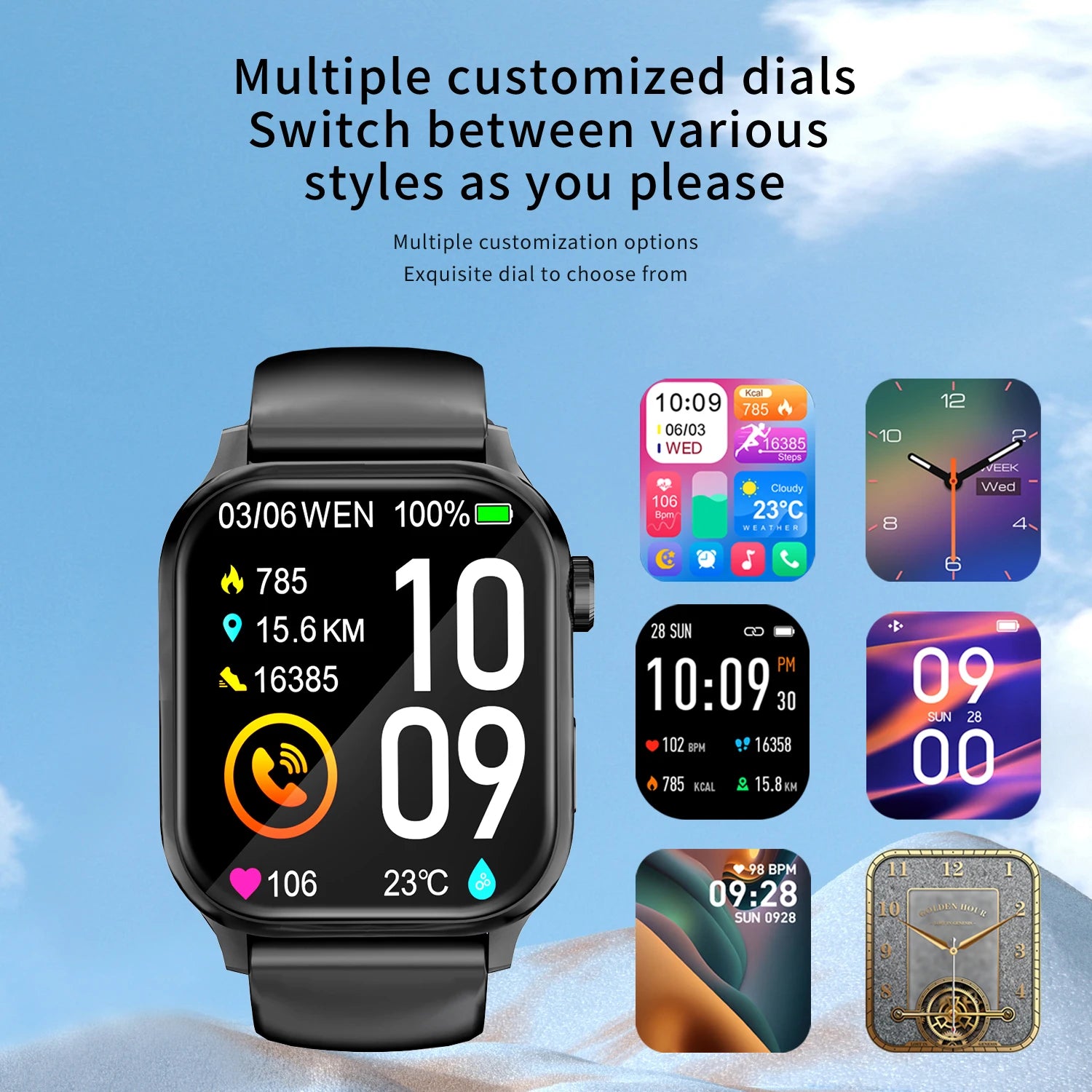 SENBONO G93 New Smart Watch Men Women 1.85&