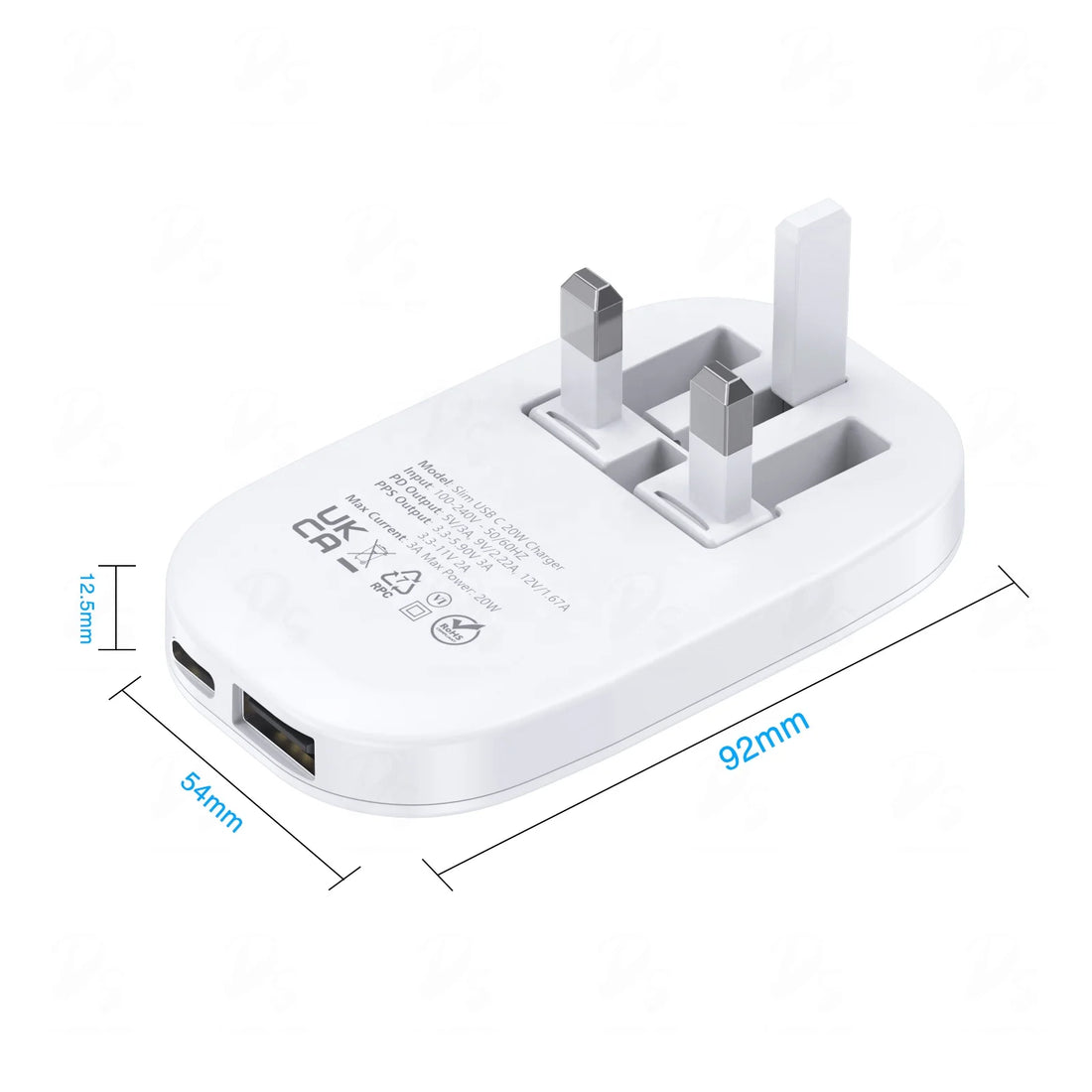 UK Gan 30w Mobile Phone Charger Qc3.0pd3.0  Fast Charging Wholesale Portable Charger for IPhone16Promax High-quality Custom logo