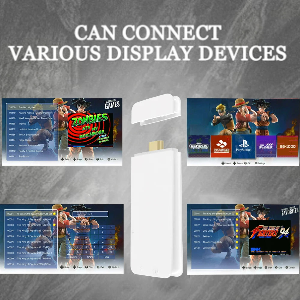 M15 Ultra 128GB 50000+ Retro Game Stick NEW Portable HD TV Home M15 Ultra Video Game Console with 2.4Ghz Wireless Controller