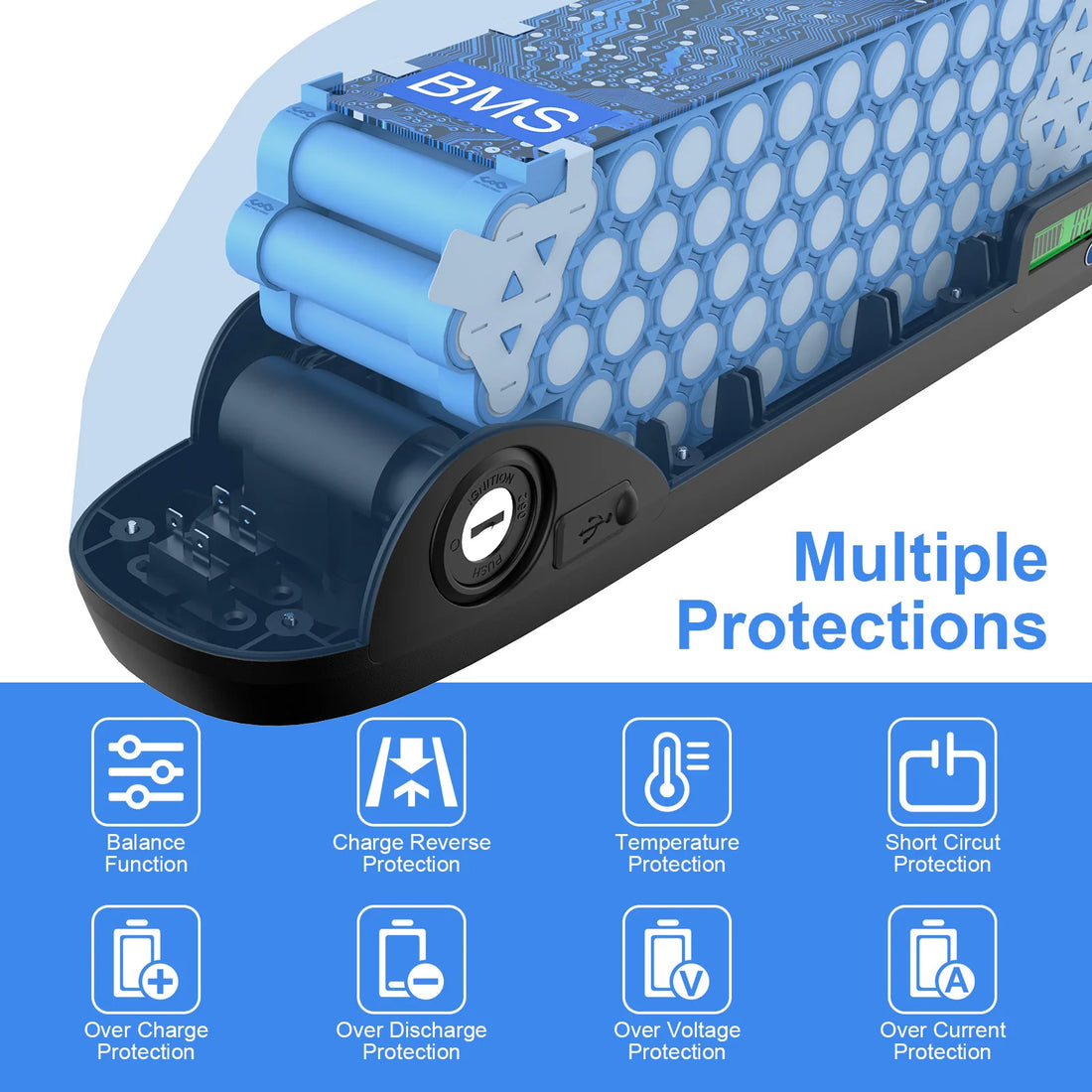 US 48v 19.2ah 48v 20ah External Battery 48v 20ah for Ebike Lithium Battery