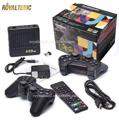 G11 PRO 256GB Built-in Retro 60000+ Games Player 2.4G Wireless Controller 2025 4K HD Home Video Game Console G11 Pro TV GAME BOX