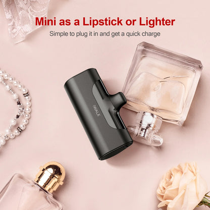 Wholesale Factory Portable Charger Power Bank with LED Display Mini Size Power Banks Built-in Plug for iPhone 2-in-1 Packaging