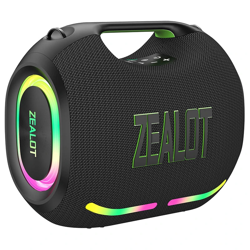 ZEALOT ZE01 120W Portable TWS Speaker IPX6 Waterproof with USB/TF/AUX for Mobile Phone