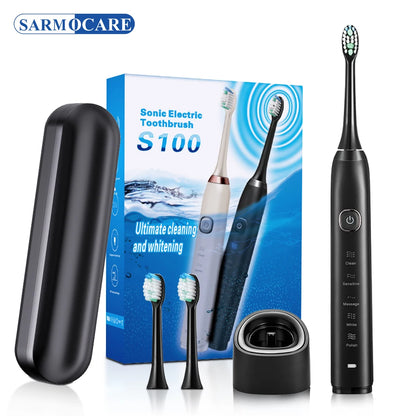 New Hot Selling Wholesale 8 Heads Family Using Waterproof Box Power Battery Soft Gift Packing Dupont Electric Sonic Toothbrush