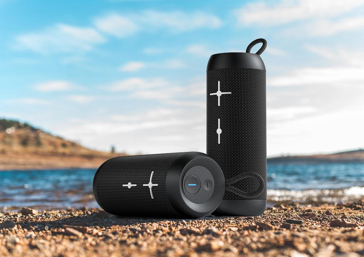 Hot Selling EBS-606 14W Powerful Bass for Bluetooth Speaker Fabric Mesh Handle Wireless Charging Function for Computer Sound Box
