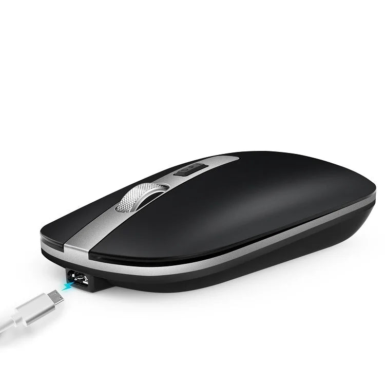 Ultra-thin Ergonomic Optical Wireless Charging Mouse 1600DPI 2.4G Wireless Silent Office Mouse