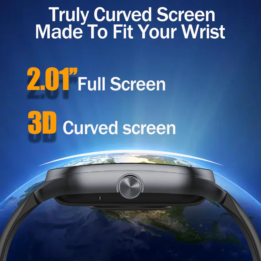SENBONO JX629 Big Screen Smart Watch 2.01inch 300mAh Large Battery BT Call Sport Watch Fitness Tracker Women Smartwatch Men