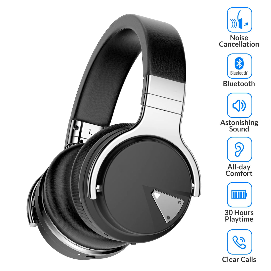 Over-ear Wireless BT Headphones 750mAh Wireless Headphone Comfortable Earphone Headset