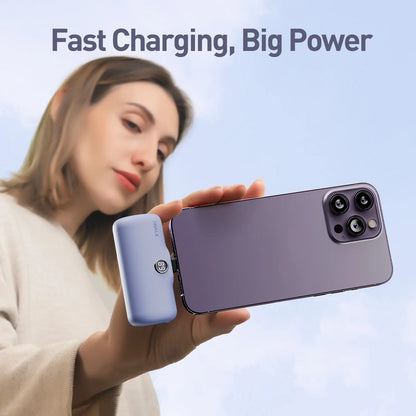 2025 Hot Selling 4800mAh Portable Charger Mini Power Bank PD Fast Charging Battery Pack With Built-in Plug Local US Stock Cheap