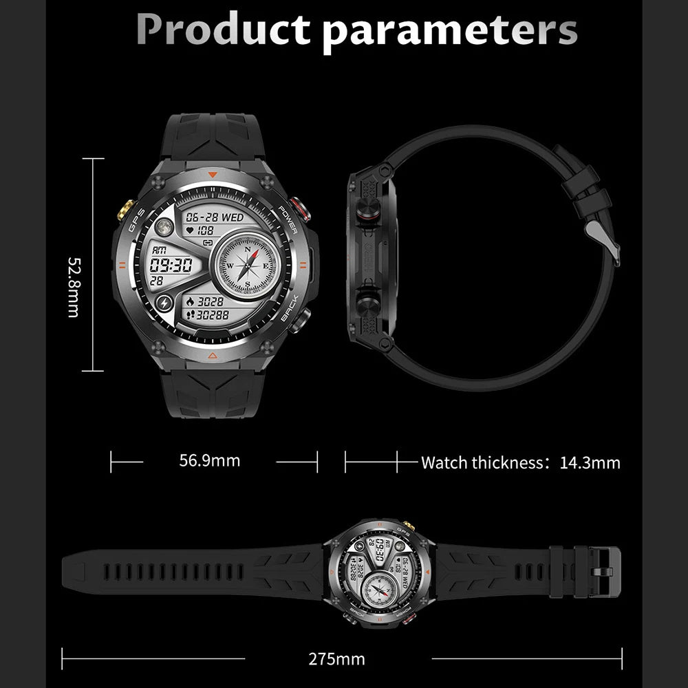 SENBONO GPS Smart Watch Men 1.45&