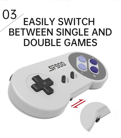 4K HD SF900 2.4 Wireless Controller Game Stick 16 Bit TV Video Game Console
