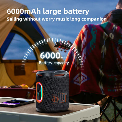 New Model Portable Blue Tooth Speaker Zealot S122 25w 6000mAh Battery Speaker in US Warehouse