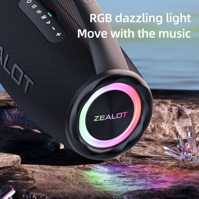 High Quality Zealot S97 80W Portable Loud Outdoor Active Speakers with Bass for Mobile Phone Use