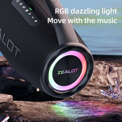 High Quality Zealot S97 80W Portable Loud Outdoor Active Speakers with Bass for Mobile Phone Use