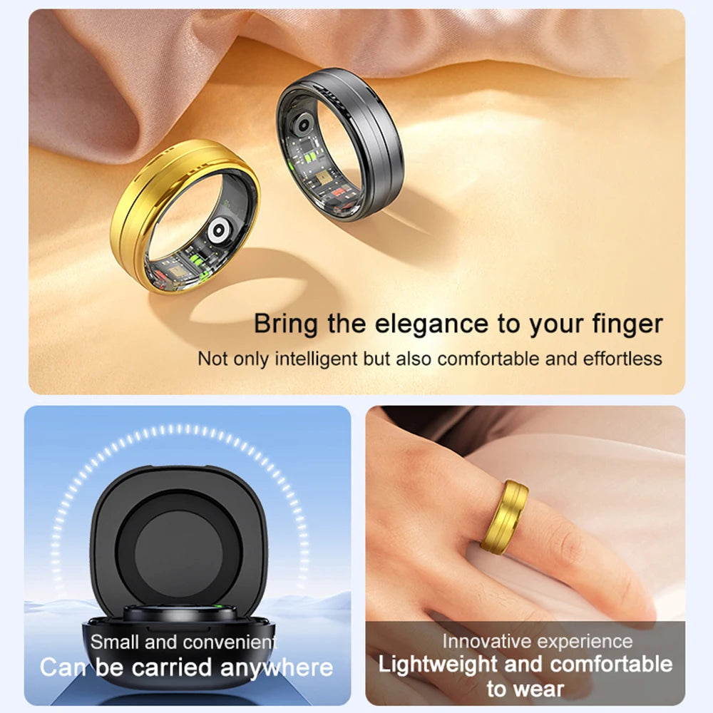 SENBONO New R06 Smart Health Ring Heart Rate Sleep Blood Oxygen Tracking Electronic Ring Wearable Devices  for Men Woman Couples