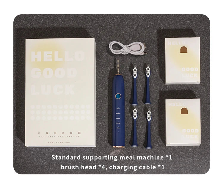 High Quality Luxury Automatic Sonic Electric Toothbrush for Adults Rechargeable with Soft Bristle