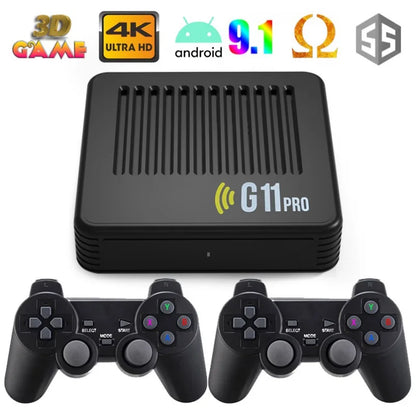 2025 G11 PRO TV Game BOX Android Dual System 3D Classic Arcade Games Player 2.4GHz Wireless Gamepad Video G11 Pro Game Console