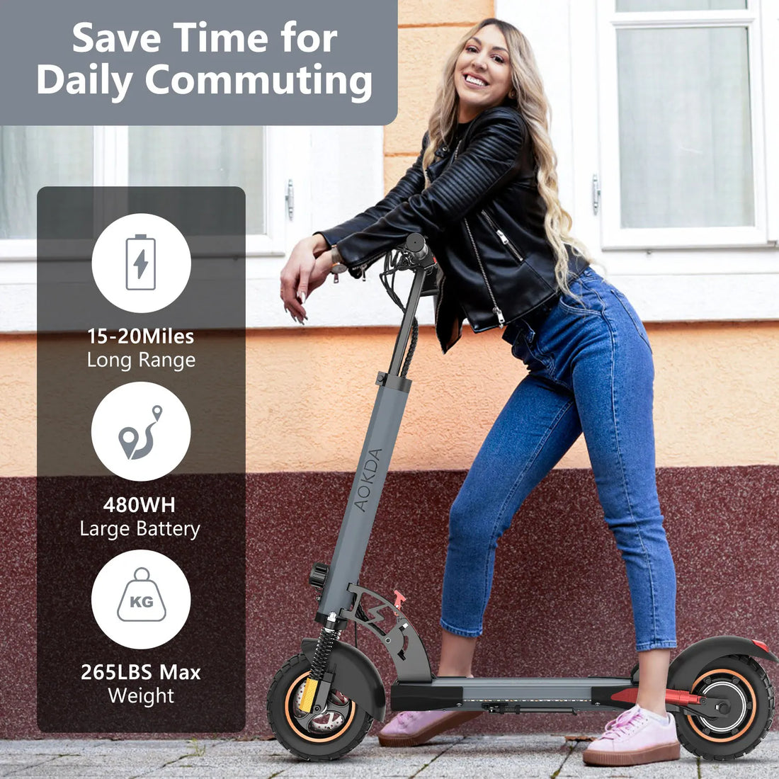 EU US Stock Dropshipping AOKDA A1 48V 12.5AH 10&quot; Off-road Tires E Motorcycle 800W Motor Electric Motorcycle Scoote