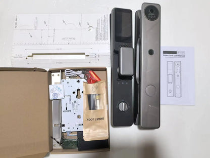 Waterproof Tuya Wifi Cerradura Digital Nfc Face Recognition Palm Vein Smart Door Lock with Camera and Fingerprint