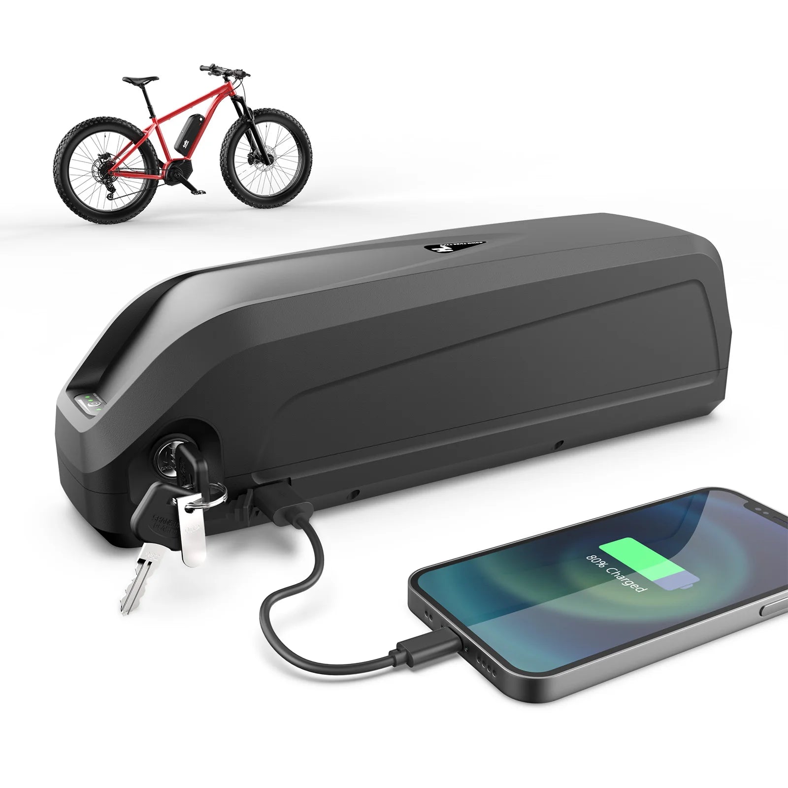 USA 3-5 Days Delivery Lithium Batteries 48V 13Ah Bicycle Hailong Down Tube Ebike Electric Scooter Battery