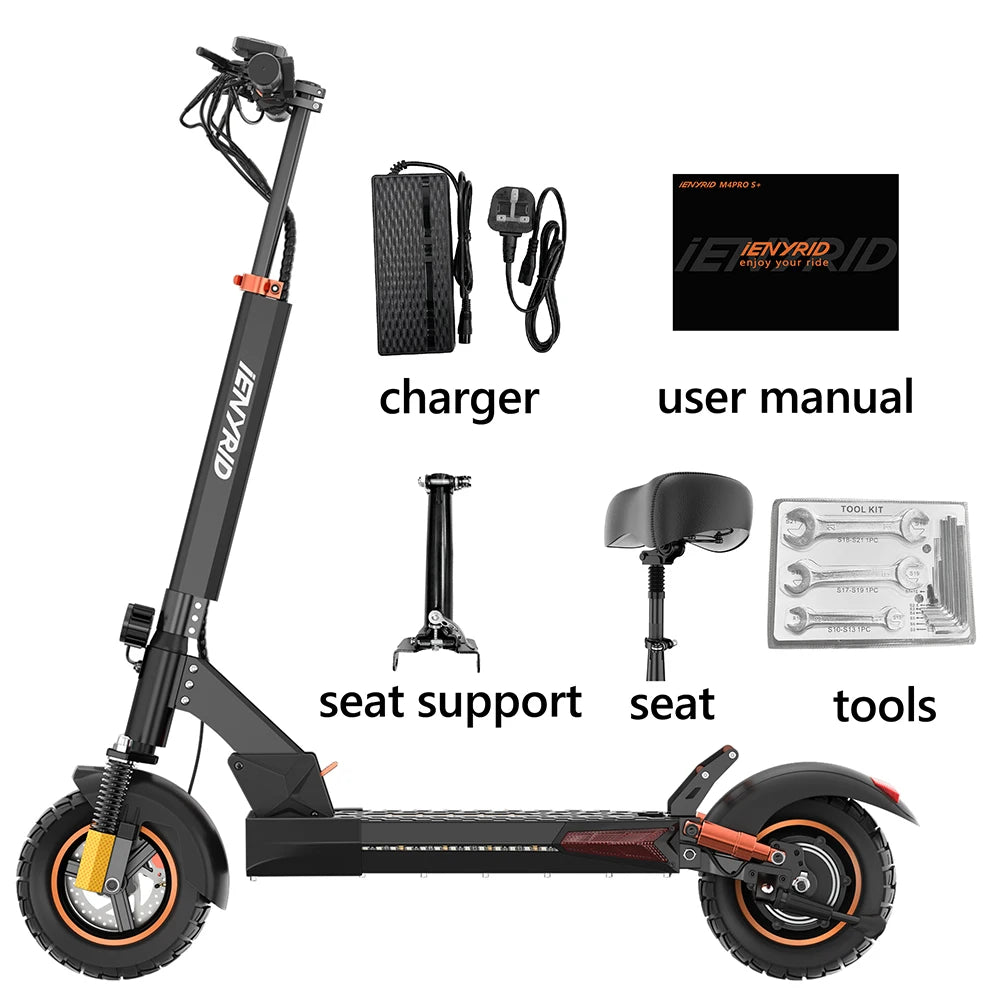 Middle Display IENYRID M4 PRO S+ Electric Scooter 48v 800w 12.5ah 45km/h Speed New Version in Stock for US &amp; UK &amp; EU
