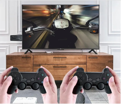 Original M8 Games Sticker 4K TV Retro Console Game Stick Built-in 10000+ Games with 64GB Memory Dual Wireless Gamepad