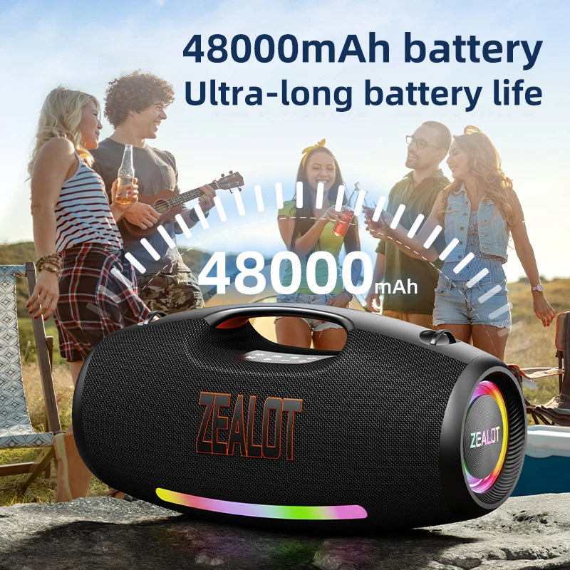 Zealot S89 Portable Blue Tooth Speaker 48000mAh Battery Capacity 250w Speaker Stock in US