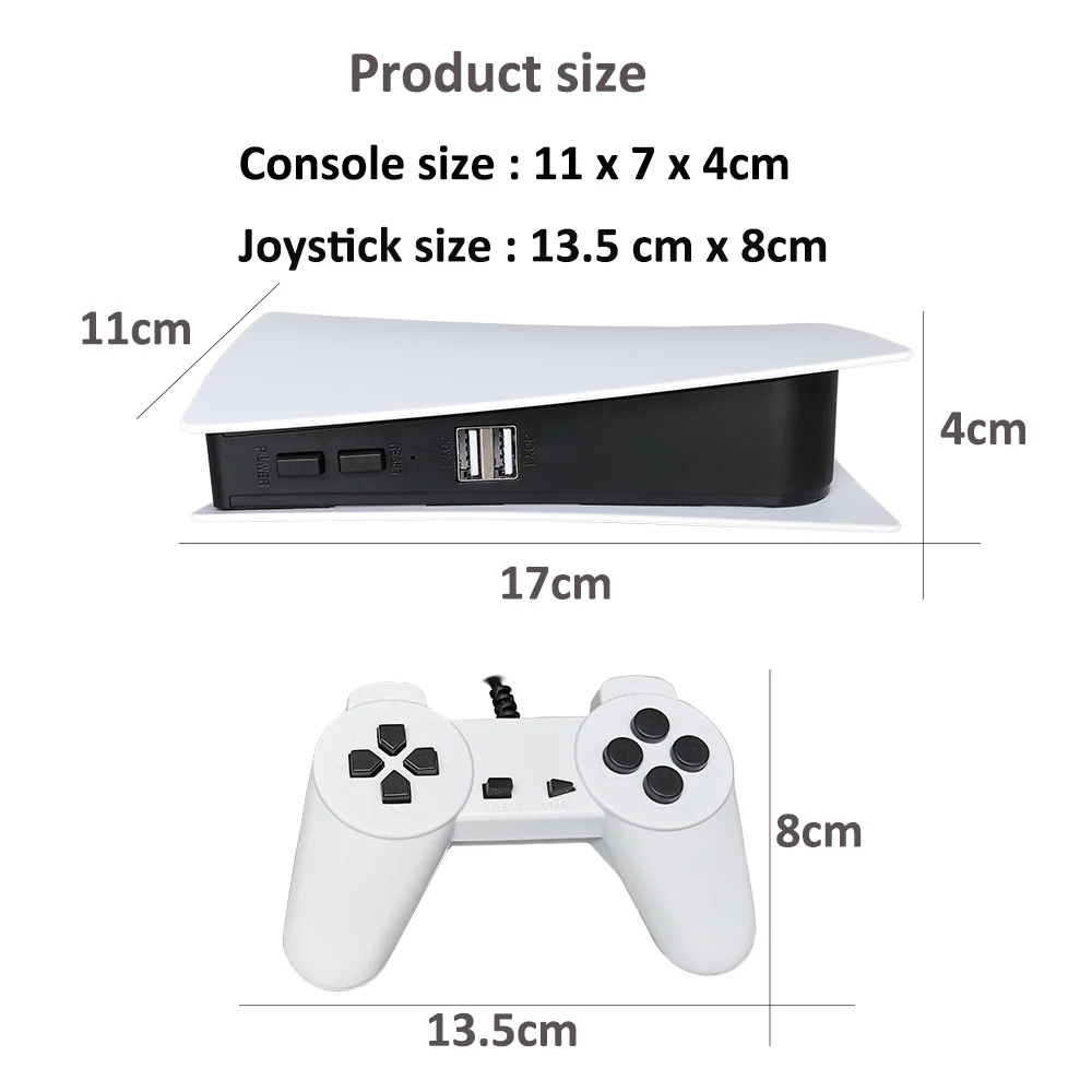 New Classic Mini TV Game Console 8 Bit Game Cartridge with 200 AV Out G155 Retro Video Game Station with Dual Wired Controller