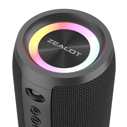 ZEALOT Factory S51pro 40W Portable Wireless Speakers With IPX6 Waterproof Wireless Stereo with RGB Light
