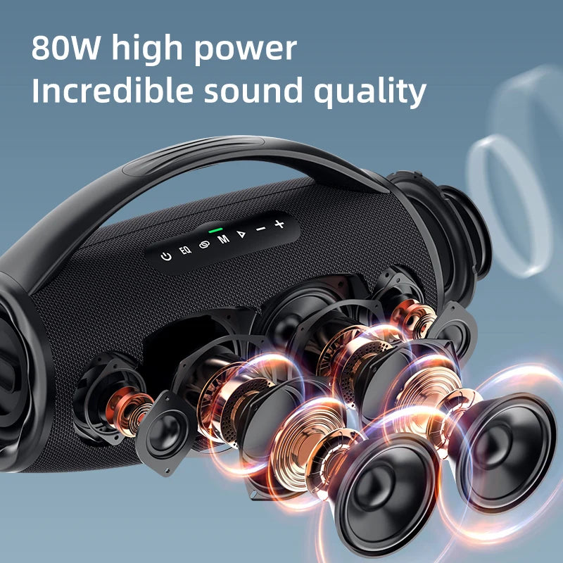 High Quality Zealot S97 80W Portable Loud Outdoor Active Speakers with Bass for Mobile Phone Use