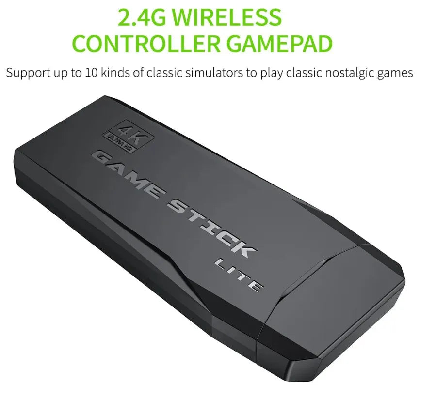 Factory Price  Mini USB Stick M8 Retro Video Game Super Console 4K HD With 64GB 10000+ TV  Retro Games