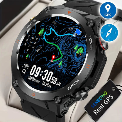 SENBONO GPS Smart Watch Men 1.45&