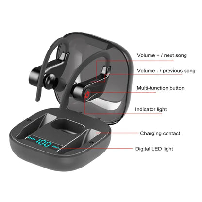 Q62 True Wireless Earbuds with 9D Surround Sound - Bluetooth 5.3 Stereo Headphones for Sports, Calls &amp; Music