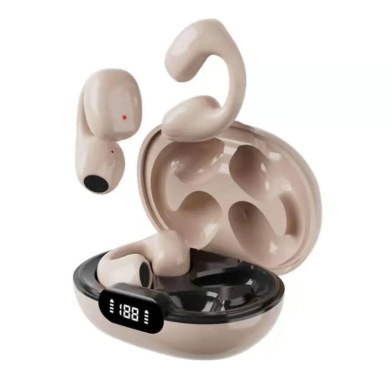 Wireless Bone Conduction Sport Headphones Bluetooth 5.0 IPX5 Waterproof Stereo Sound Digital Display 2025