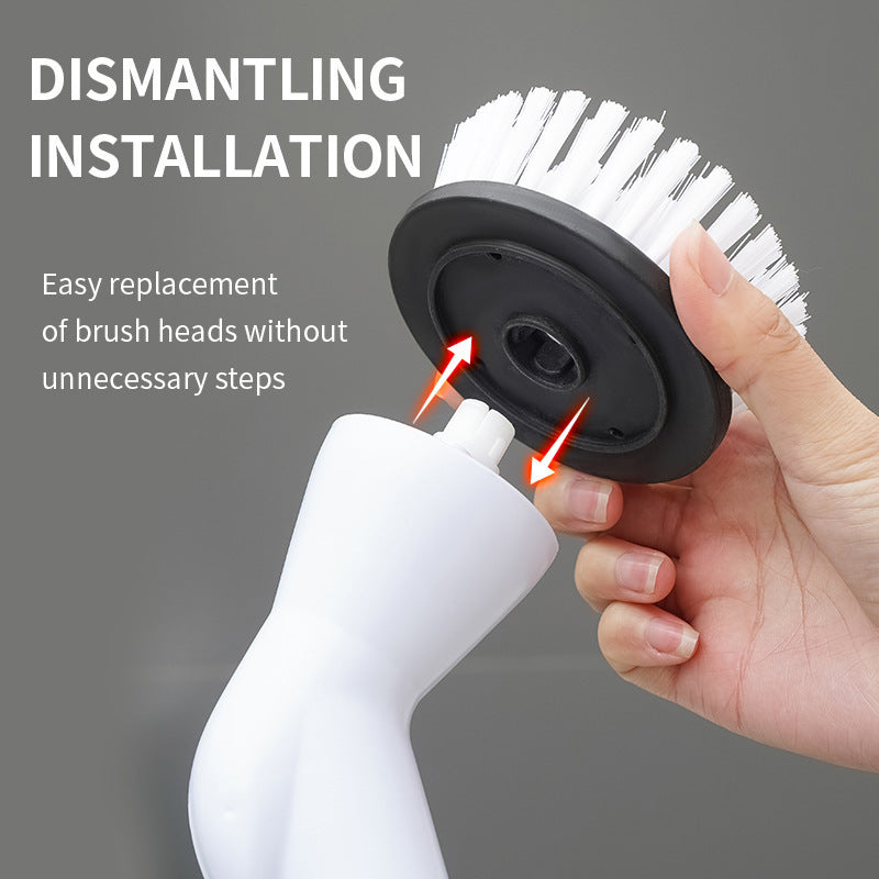 Multifunctional 6 in 1 Electric Cleaning Brush 2000mAh Cordless Electric Rotating Cleaning Brush Shower Cleaning Brush Kitchen Bathroom