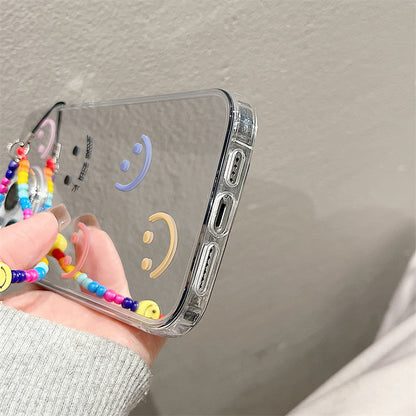 Epoxy resin Epoxy shell iPhone16Pro for 14 bracelets iPhone15Pro iPhone case protective case iPhone12 three-in-one mirror
