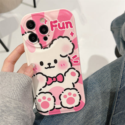 The new iphone14 mobile phone case iphone1415promax air cushion silicone iphone12/11 is suitable for iphone13Pro delivery.