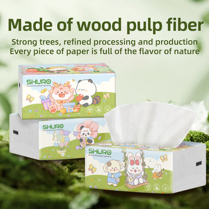 16 packs of whole box large bag paper drawing 500 logs skin-friendly whole box of toilet paper 5 layers thickened household paper drawing wholesale