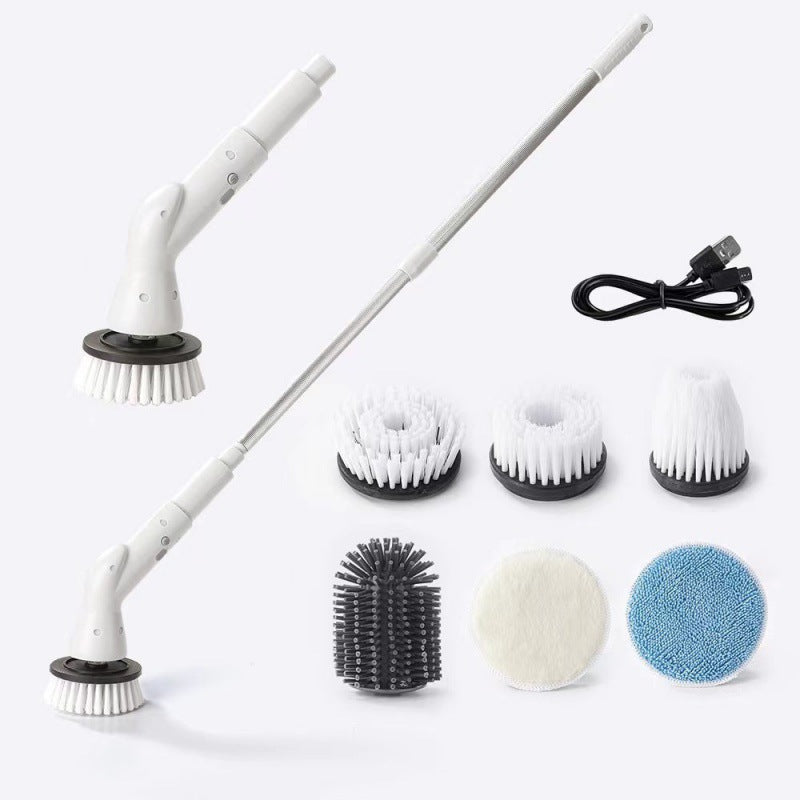 Multifunctional 6 in 1 Electric Cleaning Brush 2000mAh Cordless Electric Rotating Cleaning Brush Shower Cleaning Brush Kitchen Bathroom