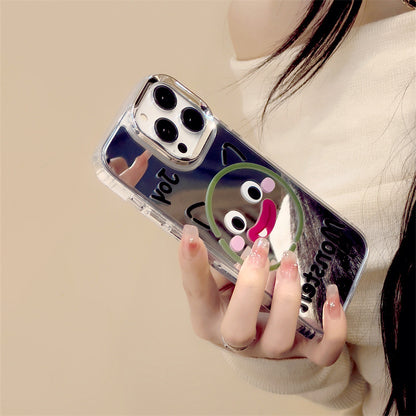 Magnetic soft protective case iPhone14 mobile phone case iPhone16Pro three-in-one mirror case iPhone15Promax is suitable for iPhone12/iPhone13 delivery.