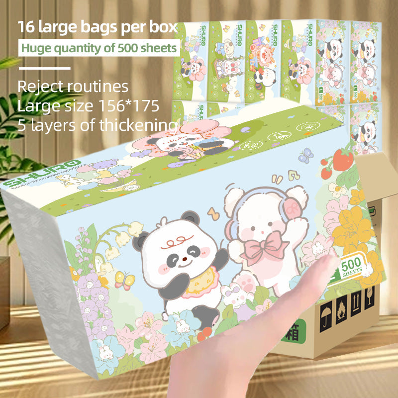 16 packs of whole box large bag paper drawing 500 logs skin-friendly whole box of toilet paper 5 layers thickened household paper drawing wholesale