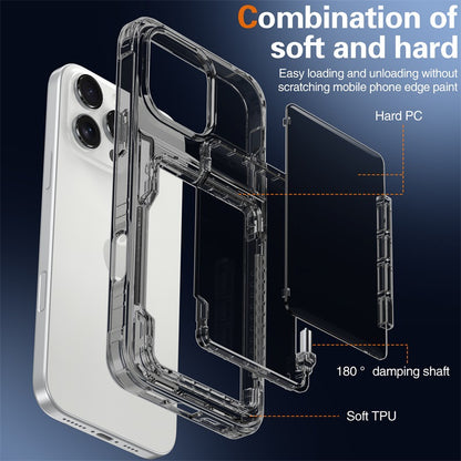 Applicable to Apple 16 transparent mobile phone case 13ProMax set, beer flip card iPhone14 premium protective case 5