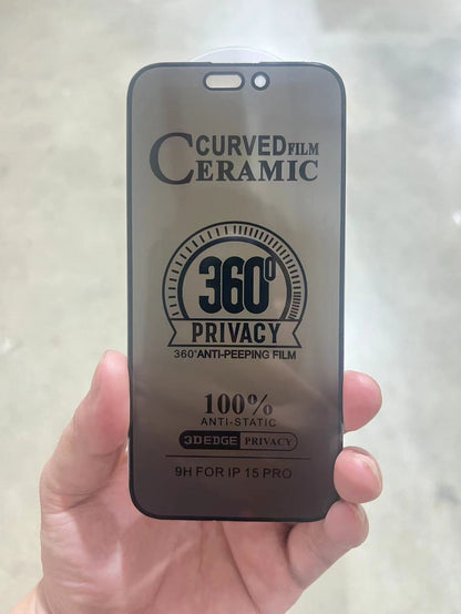 Applicable iPhone16Pro ceramic film iPhone16 anti-peeping mobile phone film iPhone15Pro matte film iPhone14promax explosion-proof film iPhone13