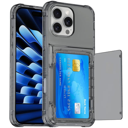 Applicable to Apple 16 transparent mobile phone case 13ProMax set, beer flip card iPhone14 premium protective case 5
