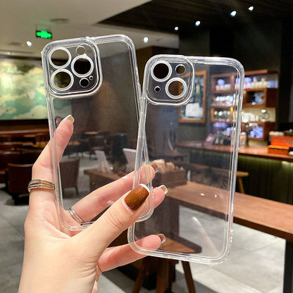 16E protective case is suitable for Apple 15PRO angel eye transparent 11 fine hole X all-inclusive iPhone13 mobile phone case 16.